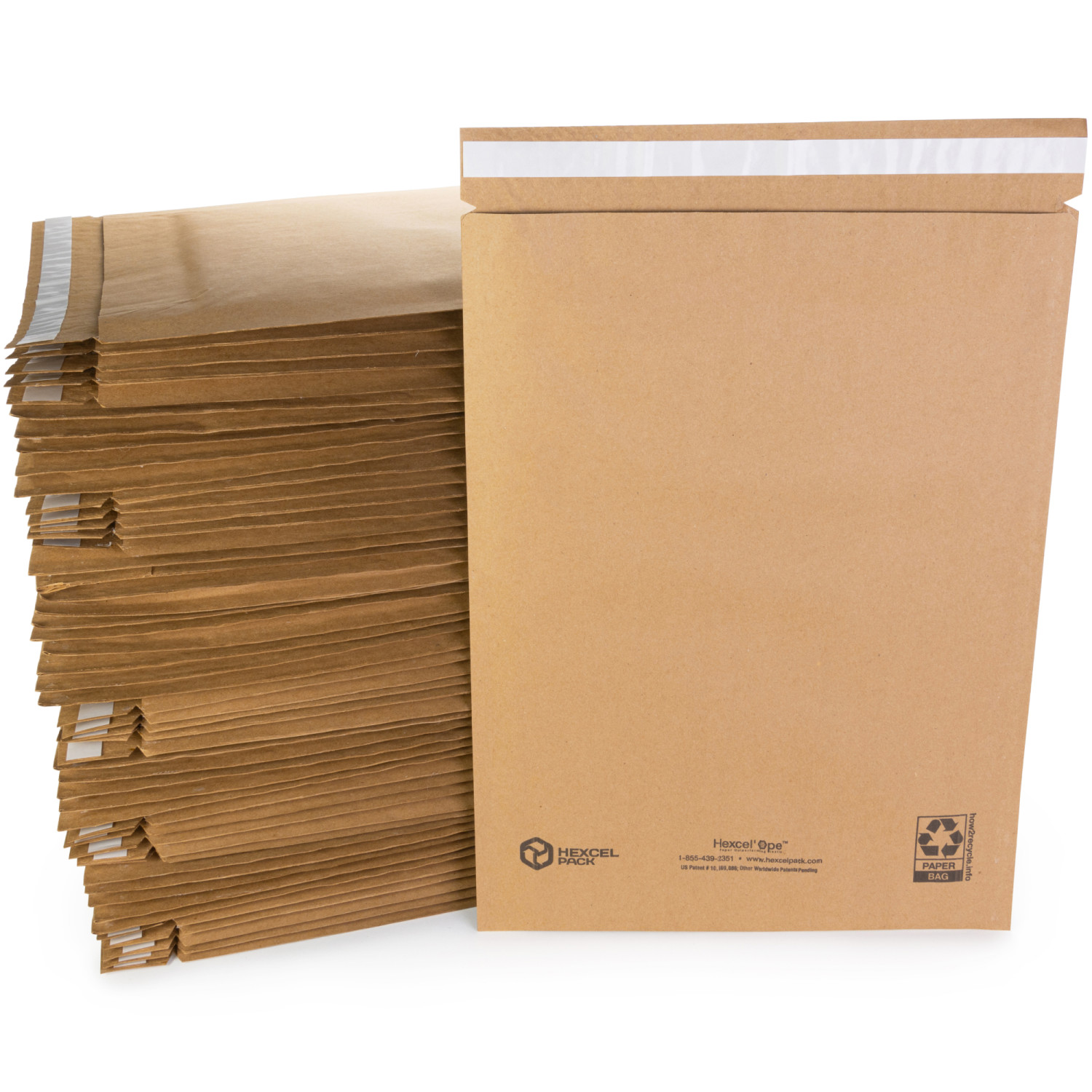 9.875" x 15.5" Honeycomb Padded Shipping Envelopes #5 6